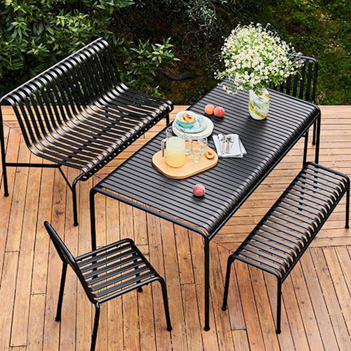 Garden Sets Outdoor Picnic Table Bench, Steel Outdoor Furniture